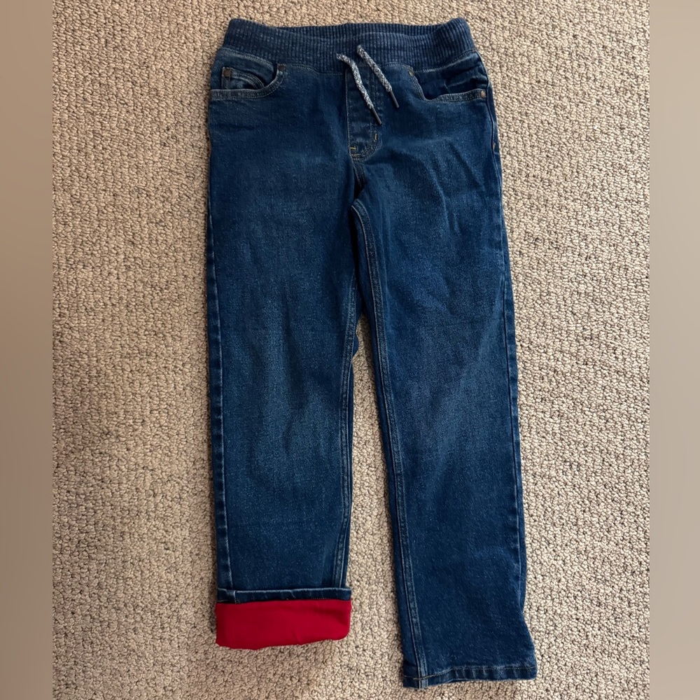 NWOT Boys Lined pull-on Blue Jeans